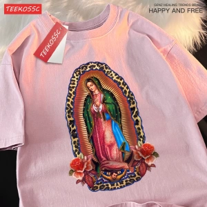 Y2k Vintage Tişört Tee Nuestra Señora De Guadalupe