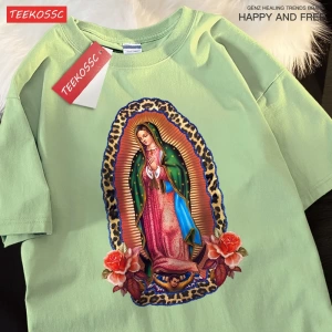 Y2k Vintage Tişört Tee Nuestra Señora De Guadalupe