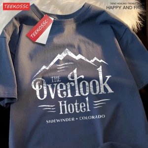 Y2k Vintage Tişört Tee Overlook otel parlayan