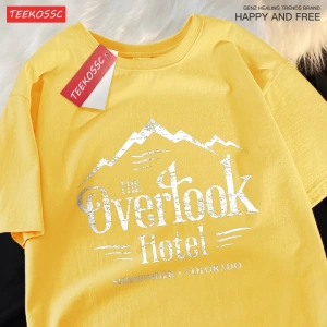 Y2k Vintage Tişört Tee Overlook otel parlayan
