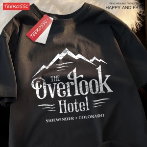 Y2k Vintage Tişört Tee Overlook otel parlayan