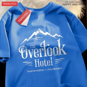 Y2k Vintage Tişört Tee Overlook otel parlayan
