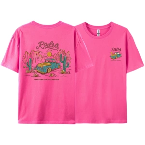 Y2k Vintage Tişört Tee Rodeg batı aşk nazikçe romantik çöl