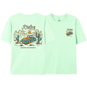 Y2k Vintage Tişört Tee Rodeg batı aşk nazikçe romantik çöl