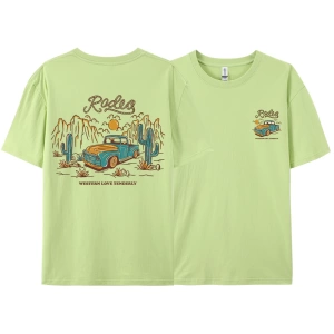 Y2k Vintage Tişört Tee Rodeg batı aşk nazikçe romantik çöl