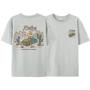 Y2k Vintage Tişört Tee Rodeg batı aşk nazikçe romantik çöl