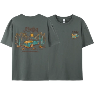 Y2k Vintage Tişört Tee Rodeg batı aşk nazikçe romantik çöl