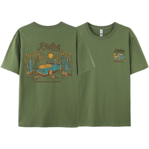 Y2k Vintage Tişört Tee Rodeg batı aşk nazikçe romantik çöl