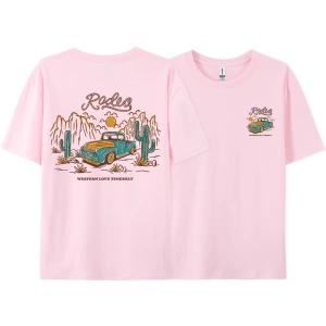 Y2k Vintage Tişört Tee Rodeg batı aşk nazikçe romantik çöl