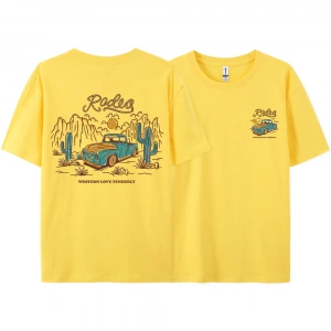 Y2k Vintage Tişört Tee Rodeg batı aşk nazikçe romantik çöl