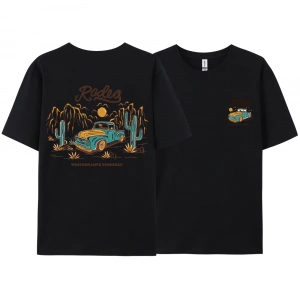 Y2k Vintage Tişört Tee Rodeg batı aşk nazikçe romantik çöl
