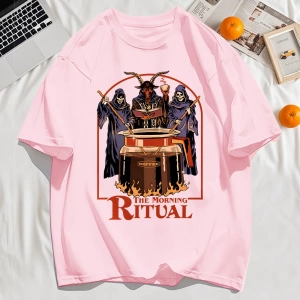 Y2k Vintage Tişört Tee Sabah Ritüeli Baskı