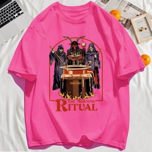 Y2k Vintage Tişört Tee Sabah Ritüeli Baskı