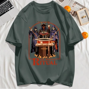 Y2k Vintage Tişört Tee Sabah Ritüeli Baskı