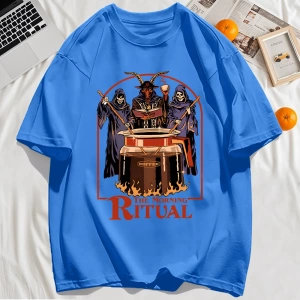 Y2k Vintage Tişört Tee Sabah Ritüeli Baskı