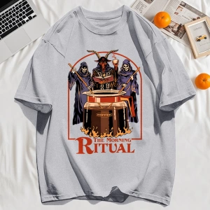 Y2k Vintage Tişört Tee Sabah Ritüeli Baskı