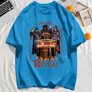 Y2k Vintage Tişört Tee Sabah Ritüeli Baskı