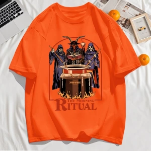 Y2k Vintage Tişört Tee Sabah Ritüeli Baskı
