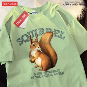 Y2k Vintage Tişört Tee Sincap bir somun tutkunları