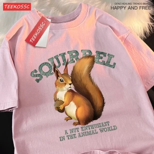 Y2k Vintage Tişört Tee Sincap bir somun tutkunları