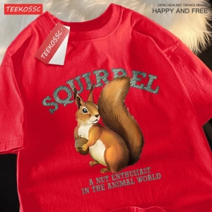 Y2k Vintage Tişört Tee Sincap bir somun tutkunları