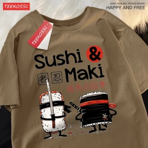 Y2k Vintage Tişört Tee Theduc Suşi Ve Suşi Baskı