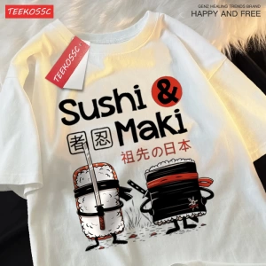 Y2k Vintage Tişört Tee Theduc Suşi Ve Suşi Baskı