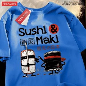 Y2k Vintage Tişört Tee Theduc Suşi Ve Suşi Baskı