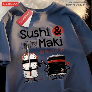 Y2k Vintage Tişört Tee Theduc Suşi Ve Suşi Baskı