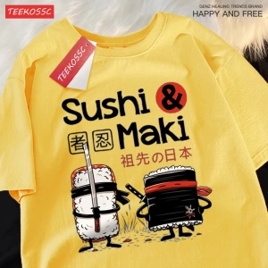 Y2k Vintage Tişört Tee Theduc Suşi Ve Suşi Baskı