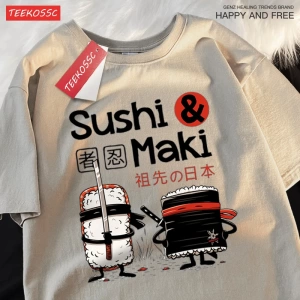 Y2k Vintage Tişört Tee Theduc Suşi Ve Suşi Baskı
