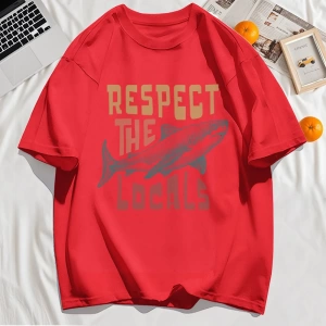 Y2k Vintage Tişört Tee Vintage Locals Köpekbalıkları Saygı Baskı