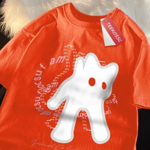 Y2k Vintage Tişört Tee Vintage sevimli kedi baskı japon tarzı