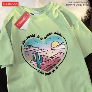 Y2k Vintage Tişört Tee Waild daha iyi bir yer baskı