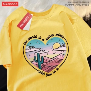 Y2k Vintage Tişört Tee Waild daha iyi bir yer baskı