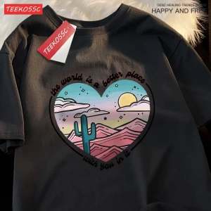 Y2k Vintage Tişört Tee Waild daha iyi bir yer baskı