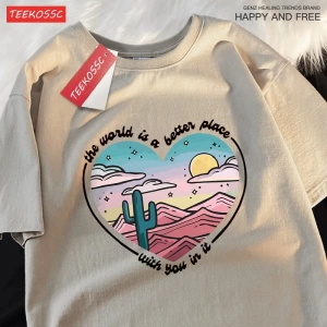 Y2k Vintage Tişört Tee Waild daha iyi bir yer baskı
