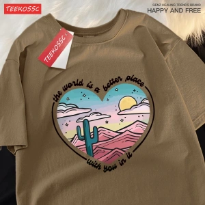 Y2k Vintage Tişört Tee Waild daha iyi bir yer baskı