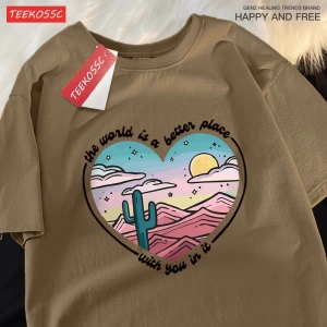 Y2k Vintage Tişört Tee Waild daha iyi bir yer baskı