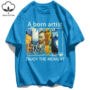 Y2k Vintage Tişört Tee Yağlıboya Metin Kombinasyonu