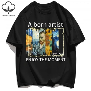 Y2k Vintage Tişört Tee Yağlıboya Metin Kombinasyonu