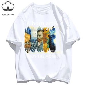 Y2k Vintage Tişört Tee Yağlıboya Metin Kombinasyonu