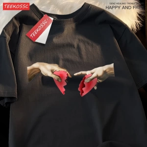 Y2k Vintage Tişört Tee Yanlışlıkla kırma aşk üstleri