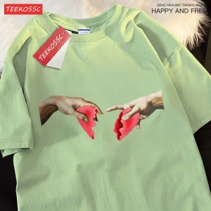 Y2k Vintage Tişört Tee Yanlışlıkla kırma aşk üstleri
