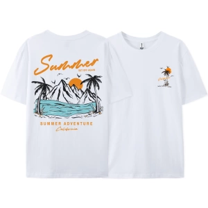 Y2k Vintage Tişört Tee Yaz tekrar Set macera California