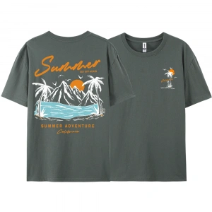 Y2k Vintage Tişört Tee Yaz tekrar Set macera California