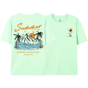 Y2k Vintage Tişört Tee Yaz tekrar Set macera California