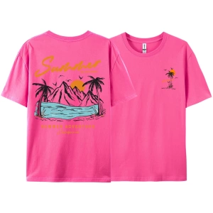 Y2k Vintage Tişört Tee Yaz tekrar Set macera California