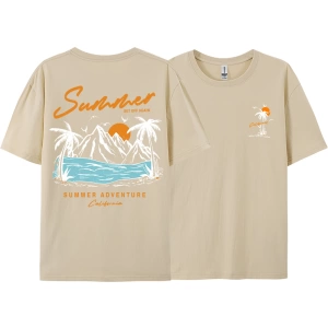 Y2k Vintage Tişört Tee Yaz tekrar Set macera California
