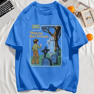 Y2k Vintage Tişört Tee Yeni Arkadaşlar Yapmak Baskı